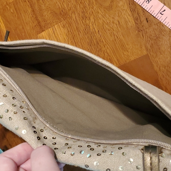 🤎The Limited🤎Khaki, cross-body with sequins. - Picture 9 of 13